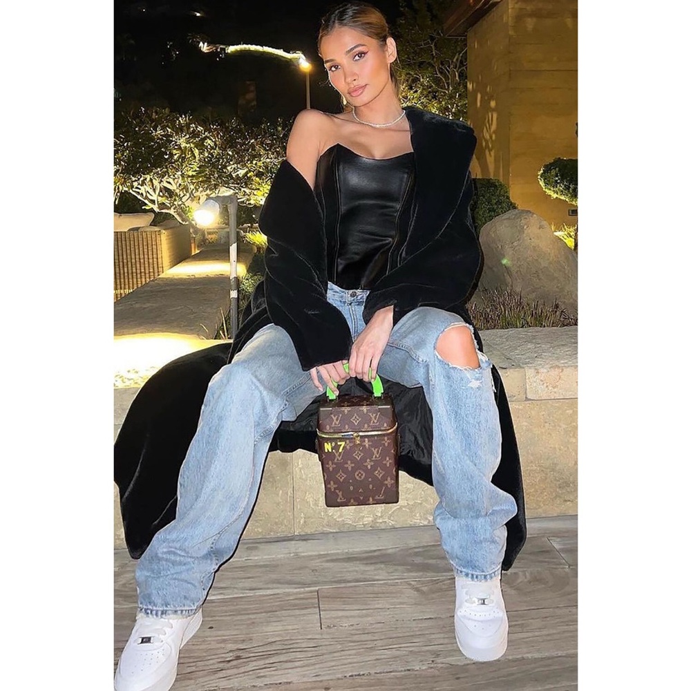 Fashion Nova All I Want Is You Corset Top XSmall Black Faux Leather Strapless